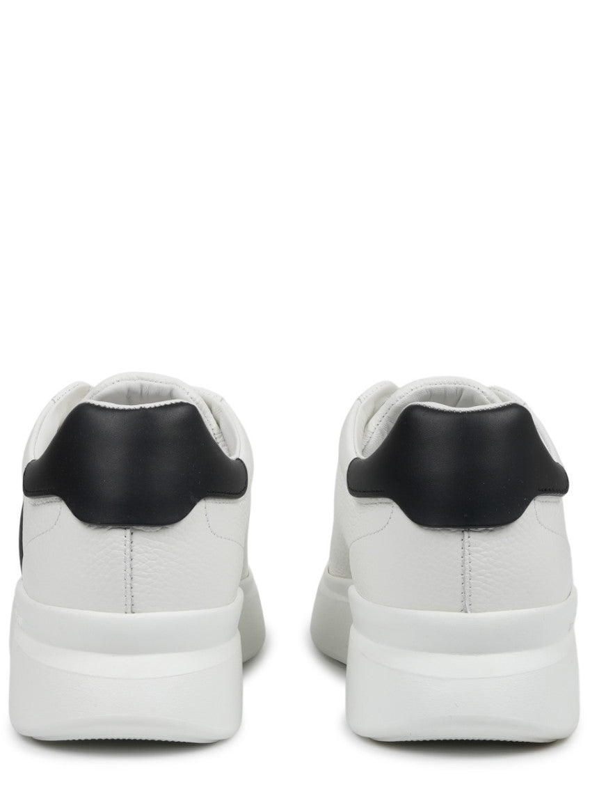 BlackWhite Color Block Sneakers 5