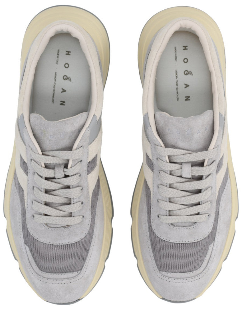 Grey Color Block Sneakers 3