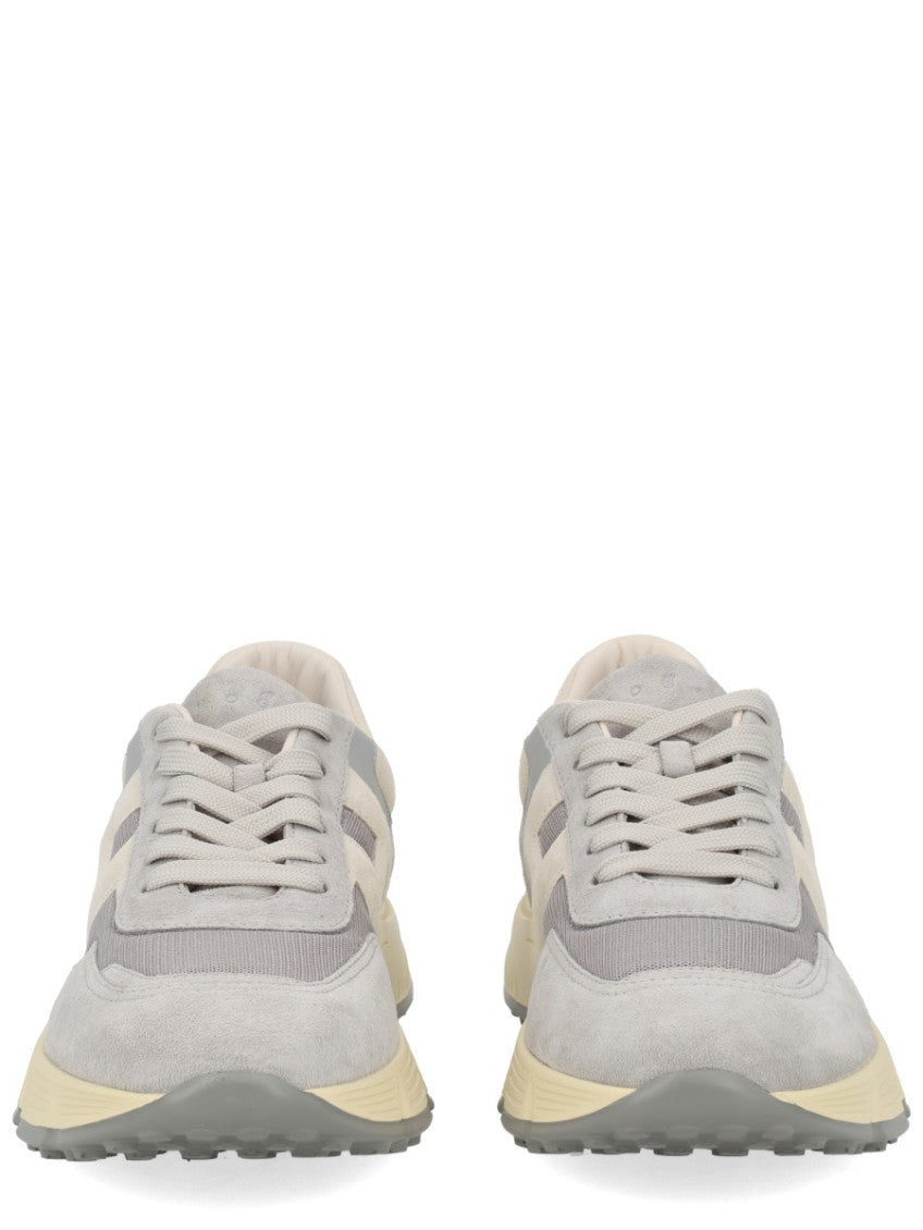 Grey Color Block Sneakers 4