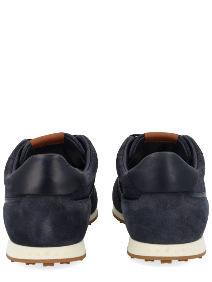 Navy Blue Logo Sneakers 5