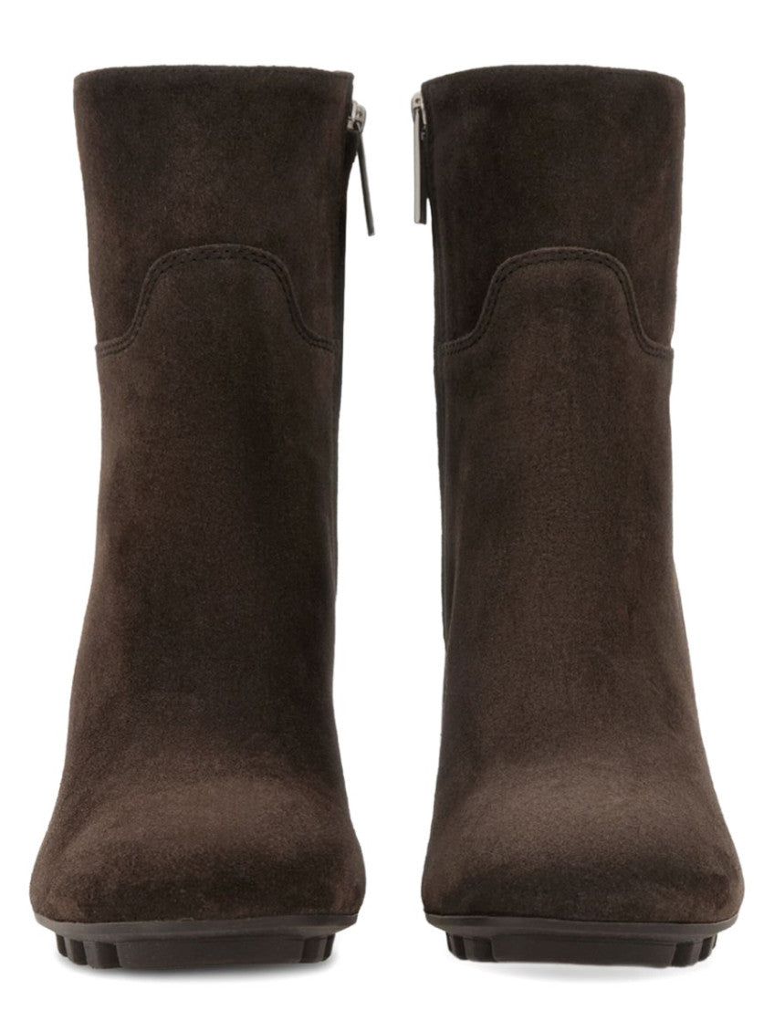 Dark Brown Zipper Boots 3
