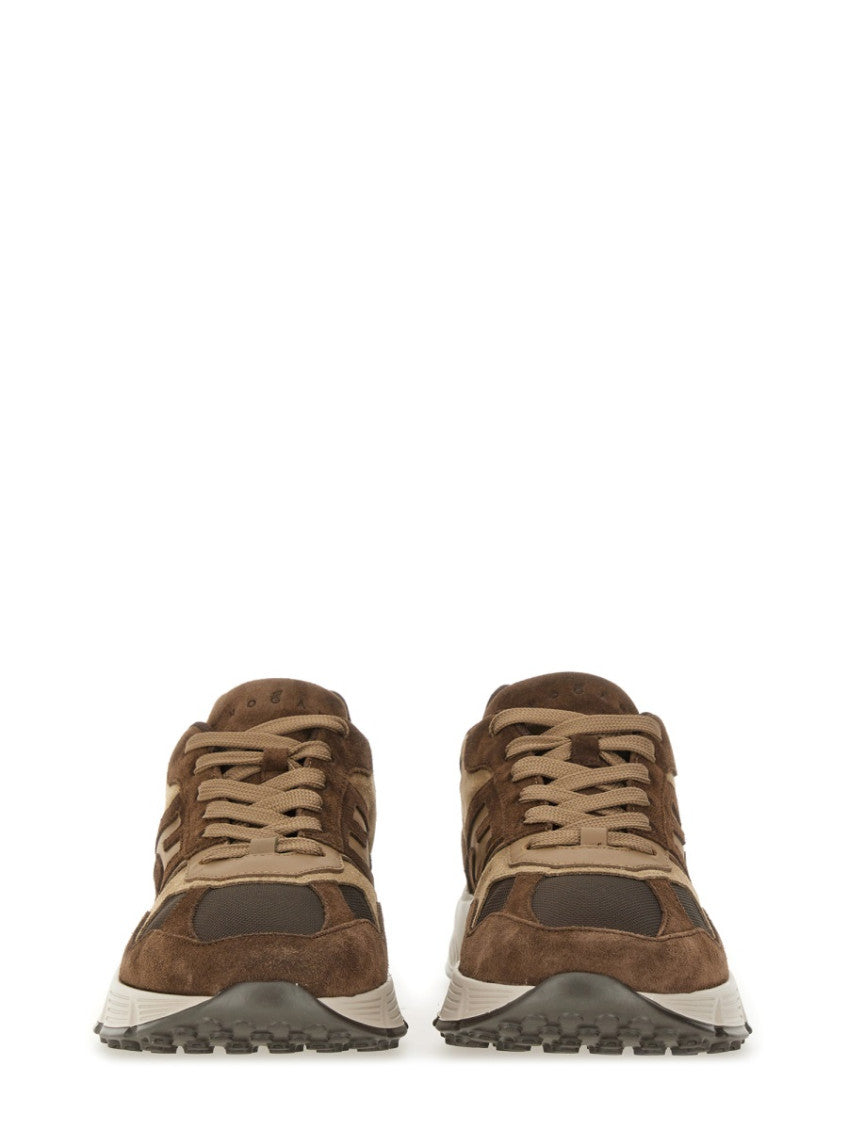 Brown Color Block Sneakers 5