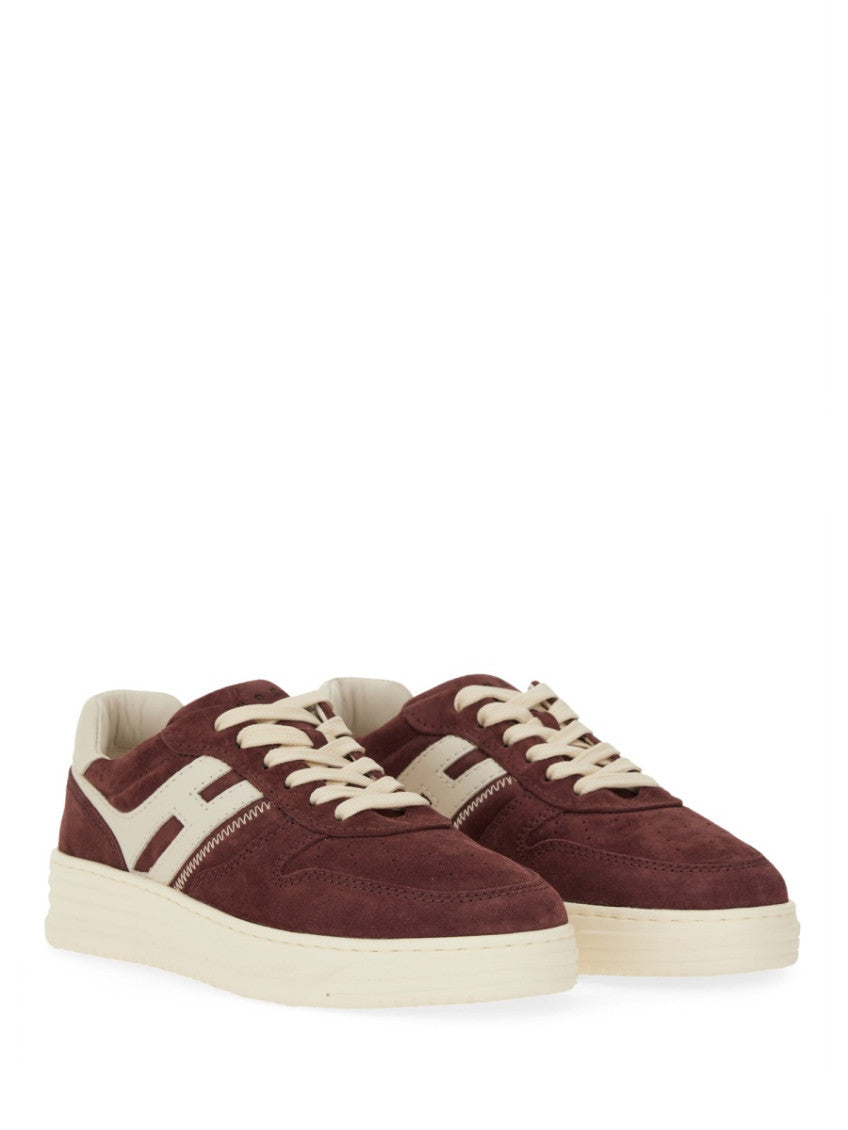 Red Color Block Sneakers 2