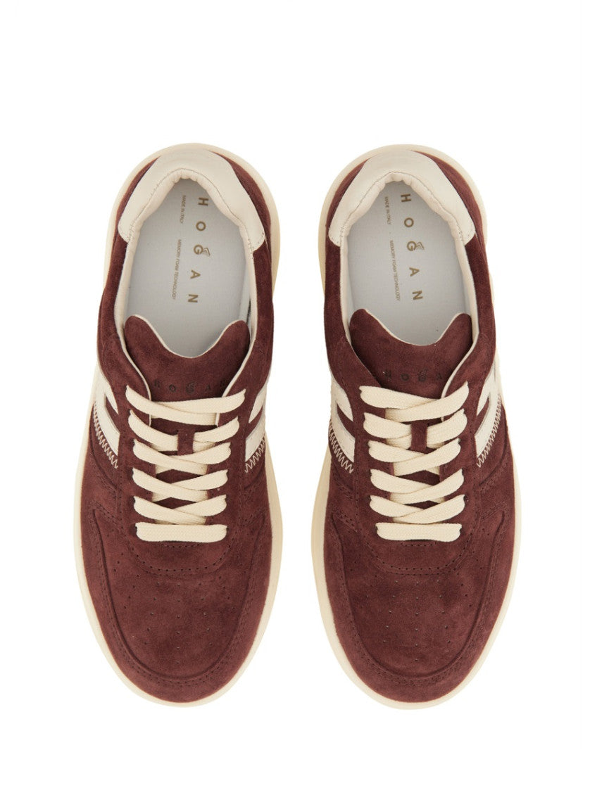 Red Color Block Sneakers 3