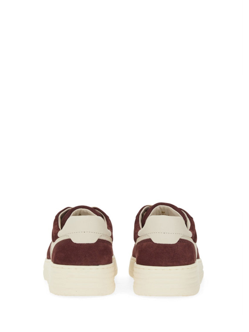 Red Color Block Sneakers 4