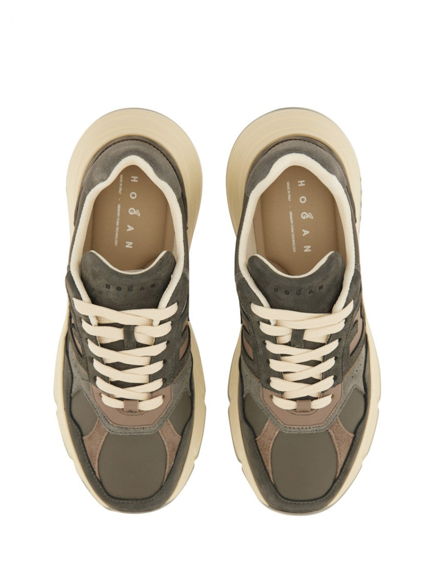 Grey Color Block Sneakers 3