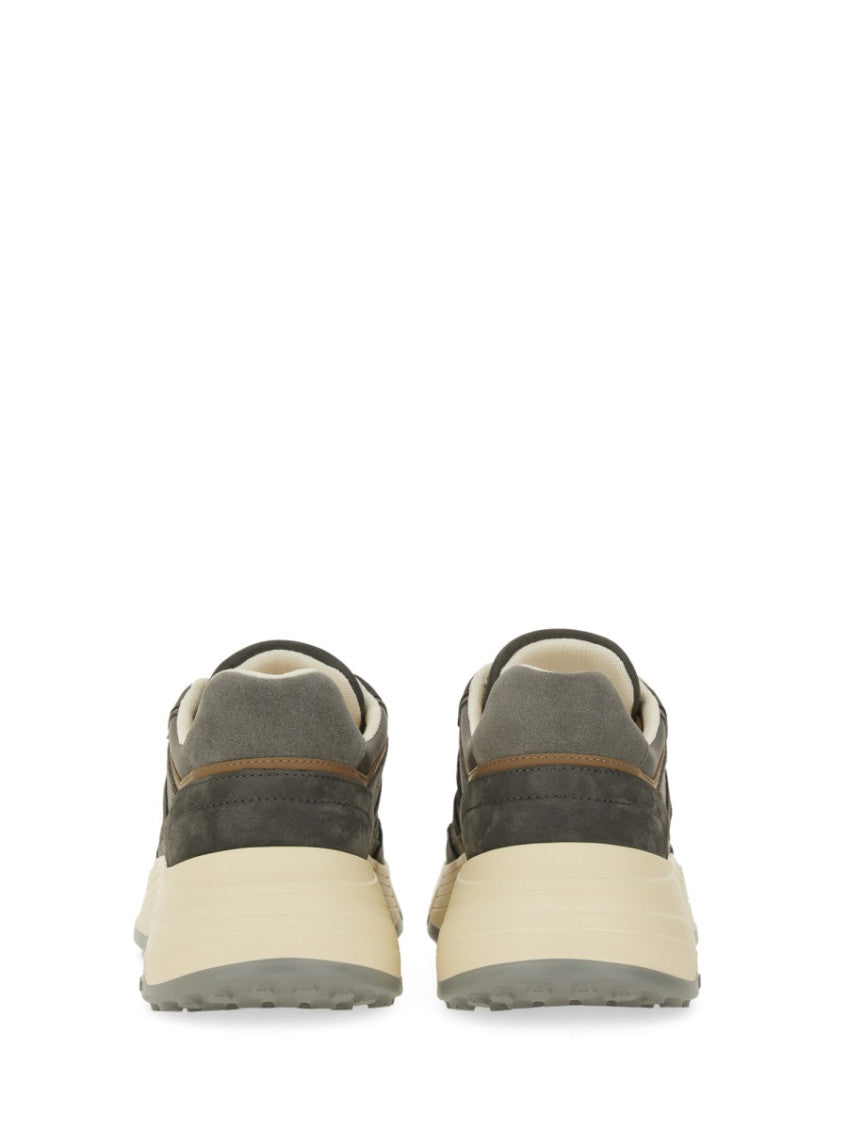 Grey Color Block Sneakers 4