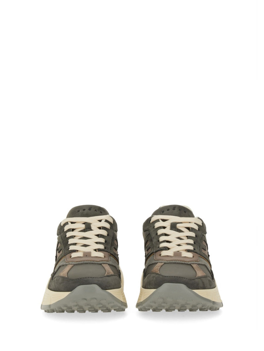 Grey Color Block Sneakers 5