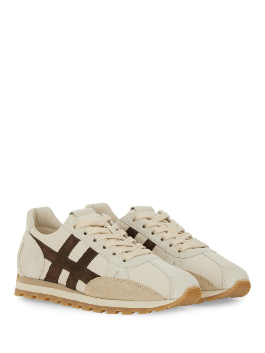 Beige Color Block  Sneakers 2