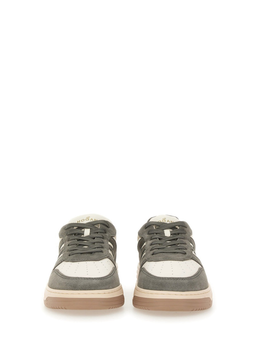 Grey Color Block Sneakers 5