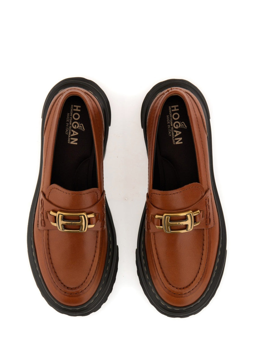 Brown Embellished Loafers 3