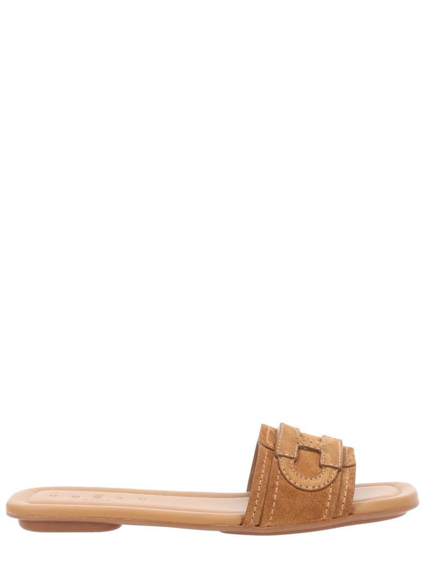 Brown Logo Flats 1
