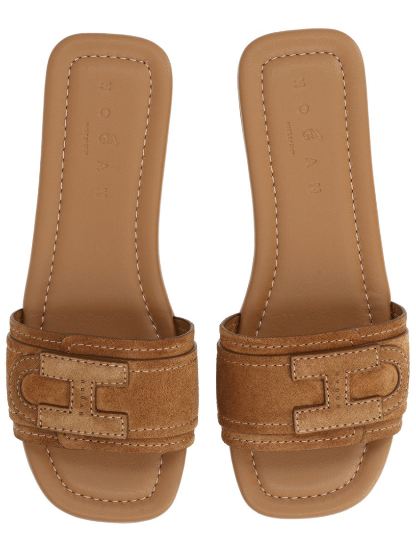 Brown Logo Flats 3