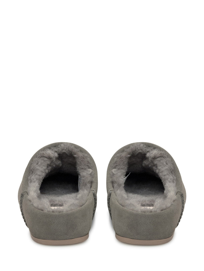 Grey Slip On Slippers 4