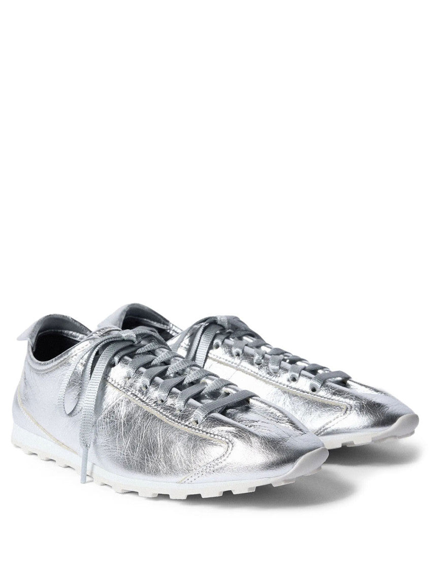 Silver Solid Collection Sneakers 2