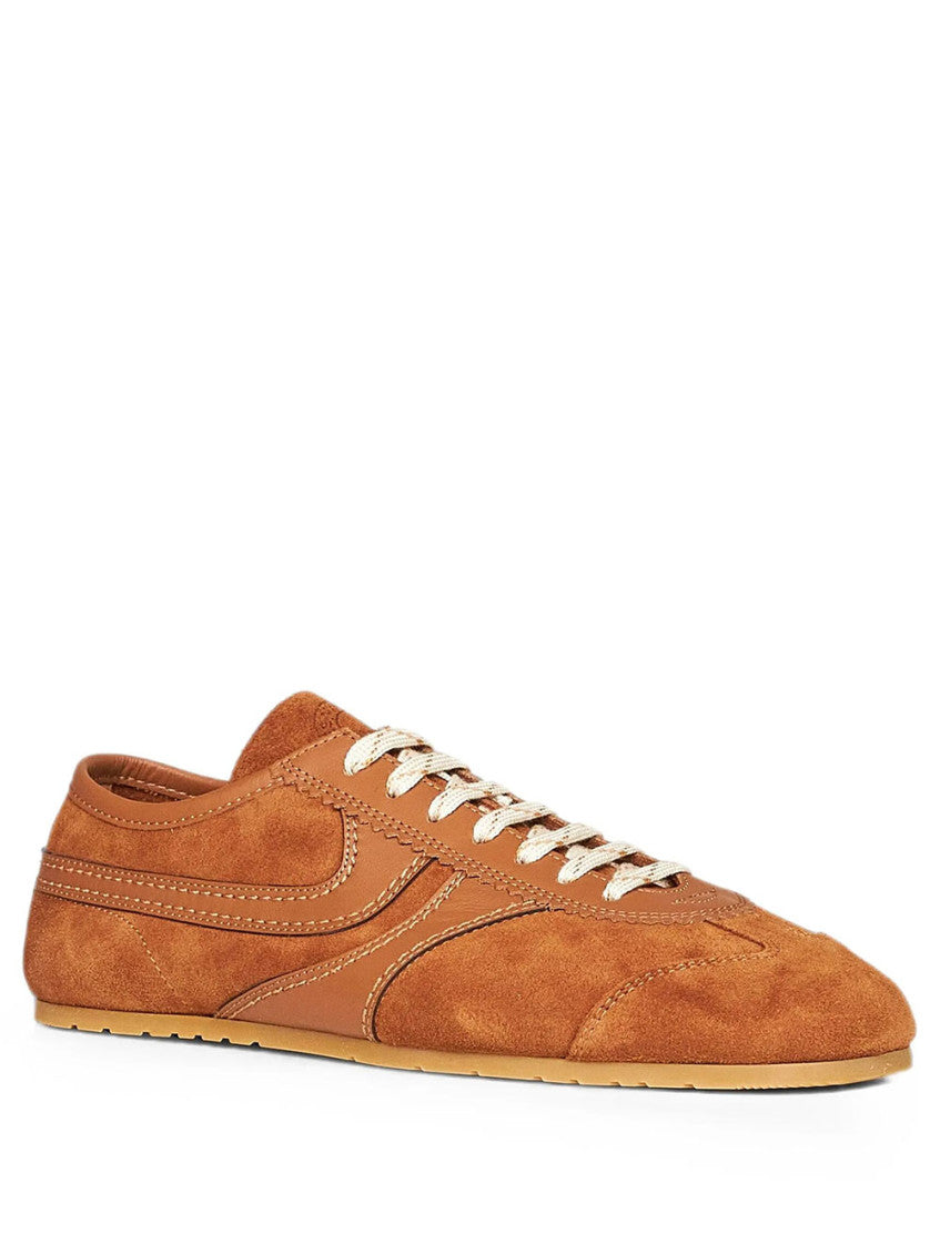 Orange Solid Sneakers 2
