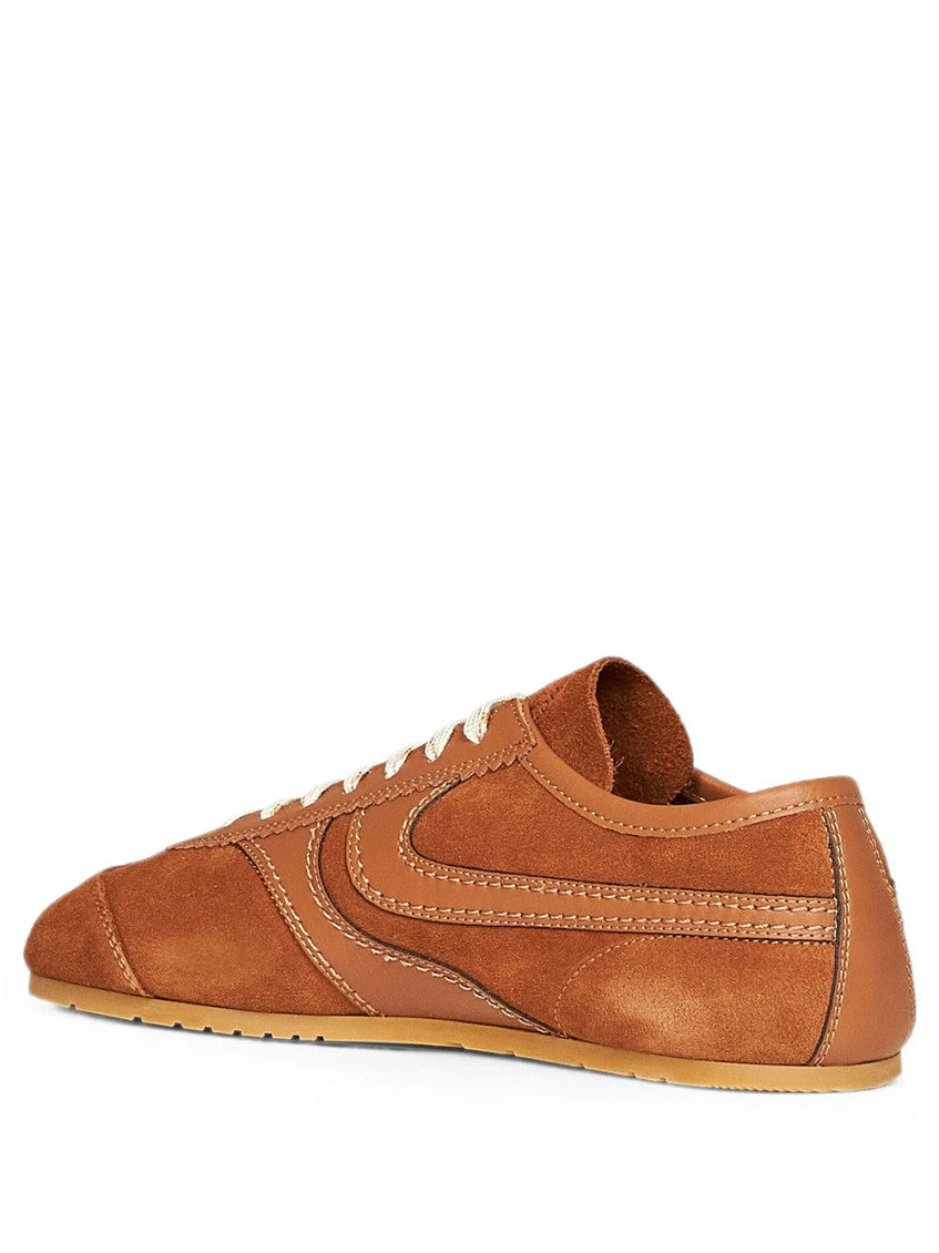 Orange Solid Sneakers 3