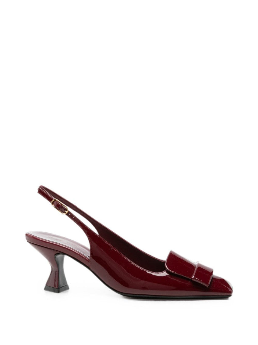 Maroon  Slingback Pumps 1
