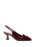 Maroon  Slingback Pumps 1
