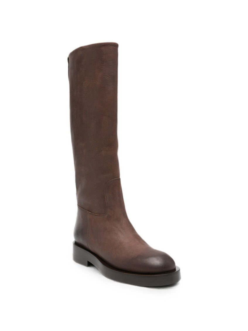 Brown Solid Collection Boots 2