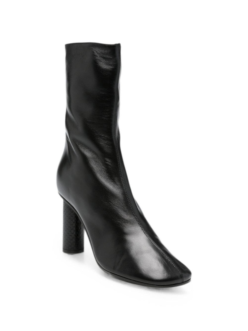 Black Zipper Boots 2