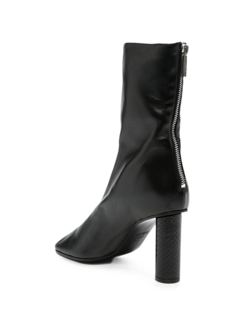 Black Zipper Boots 4