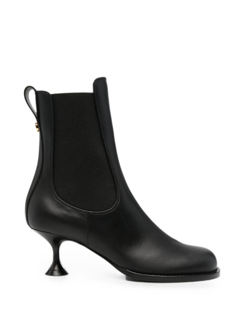 Black Solid Collection Boots 1