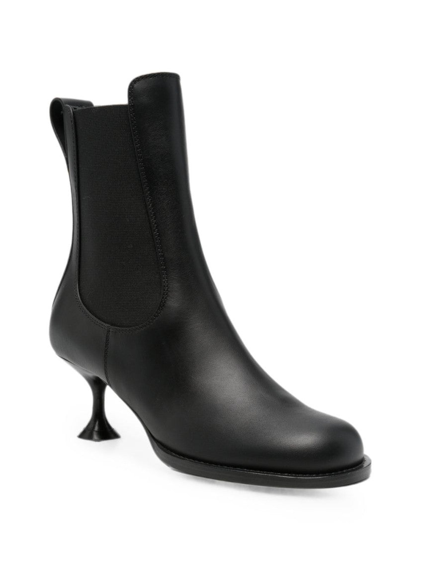 Black Solid Collection Boots 2
