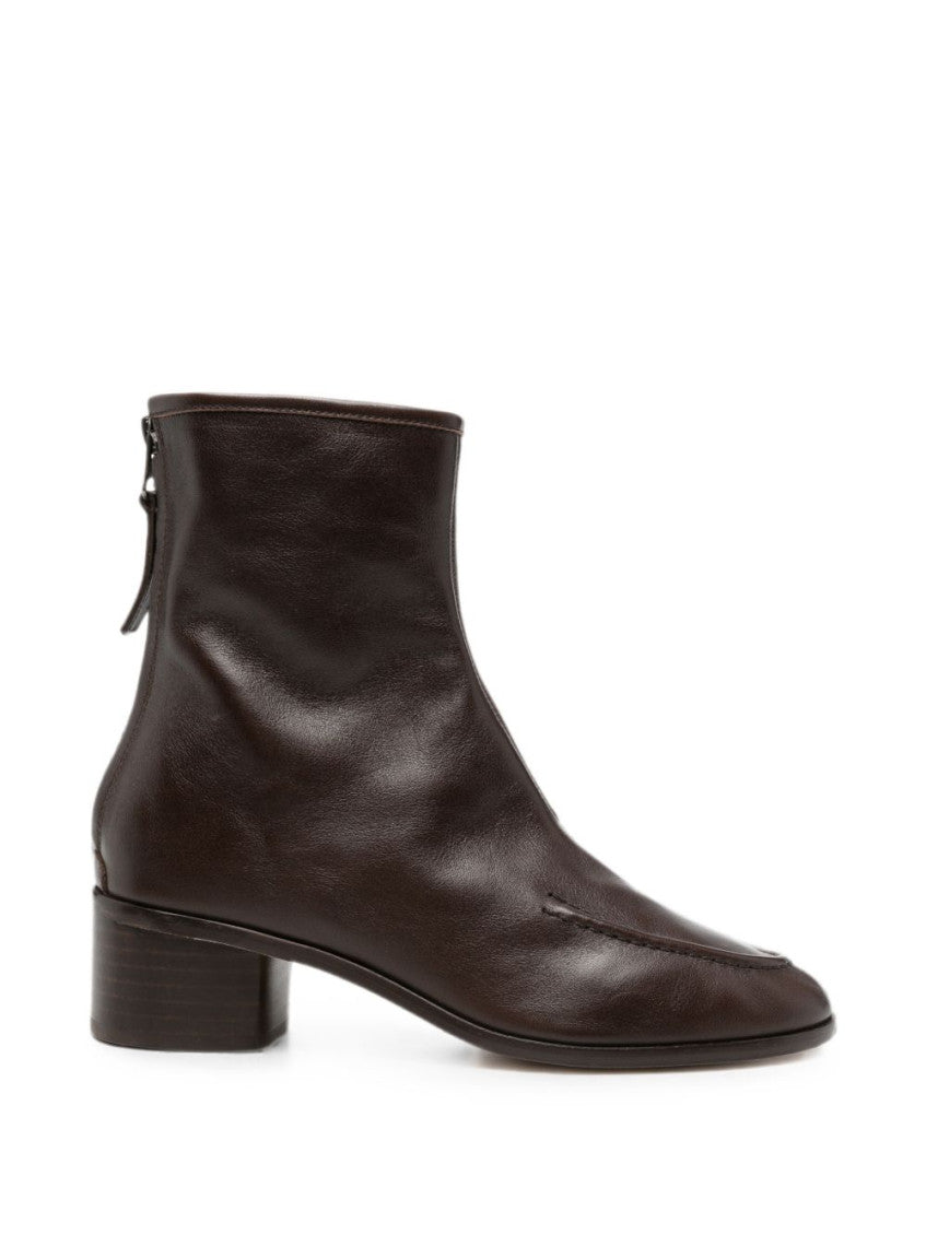 Brown Zipper  Boots 1