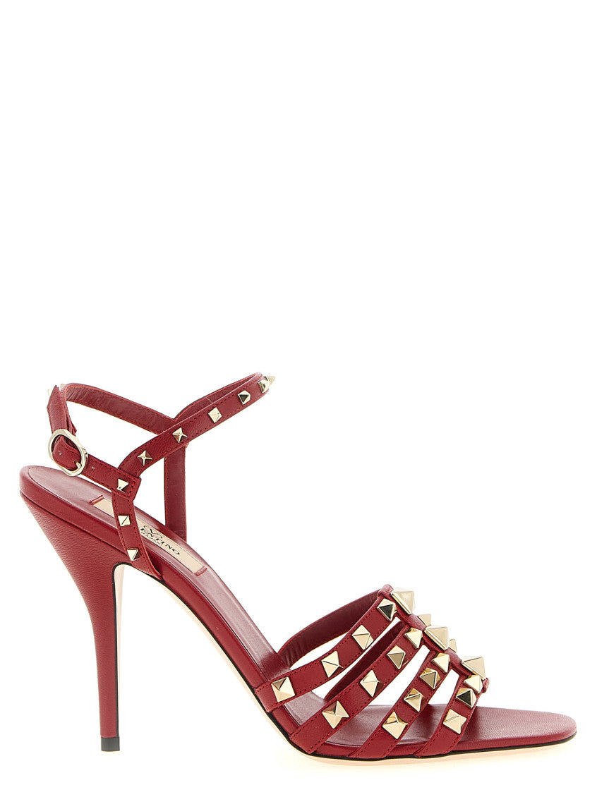 Red Rockstud Heels 1