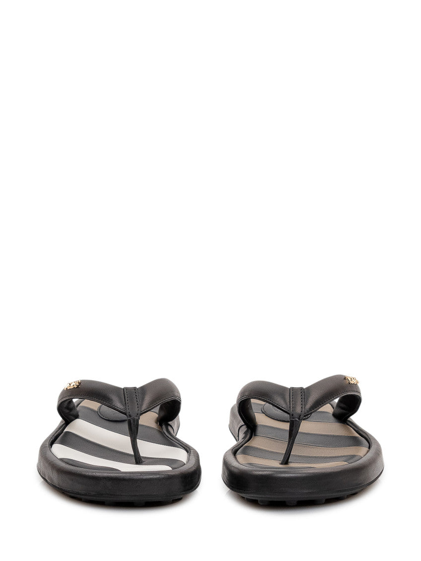 Black Logo Slippers 2