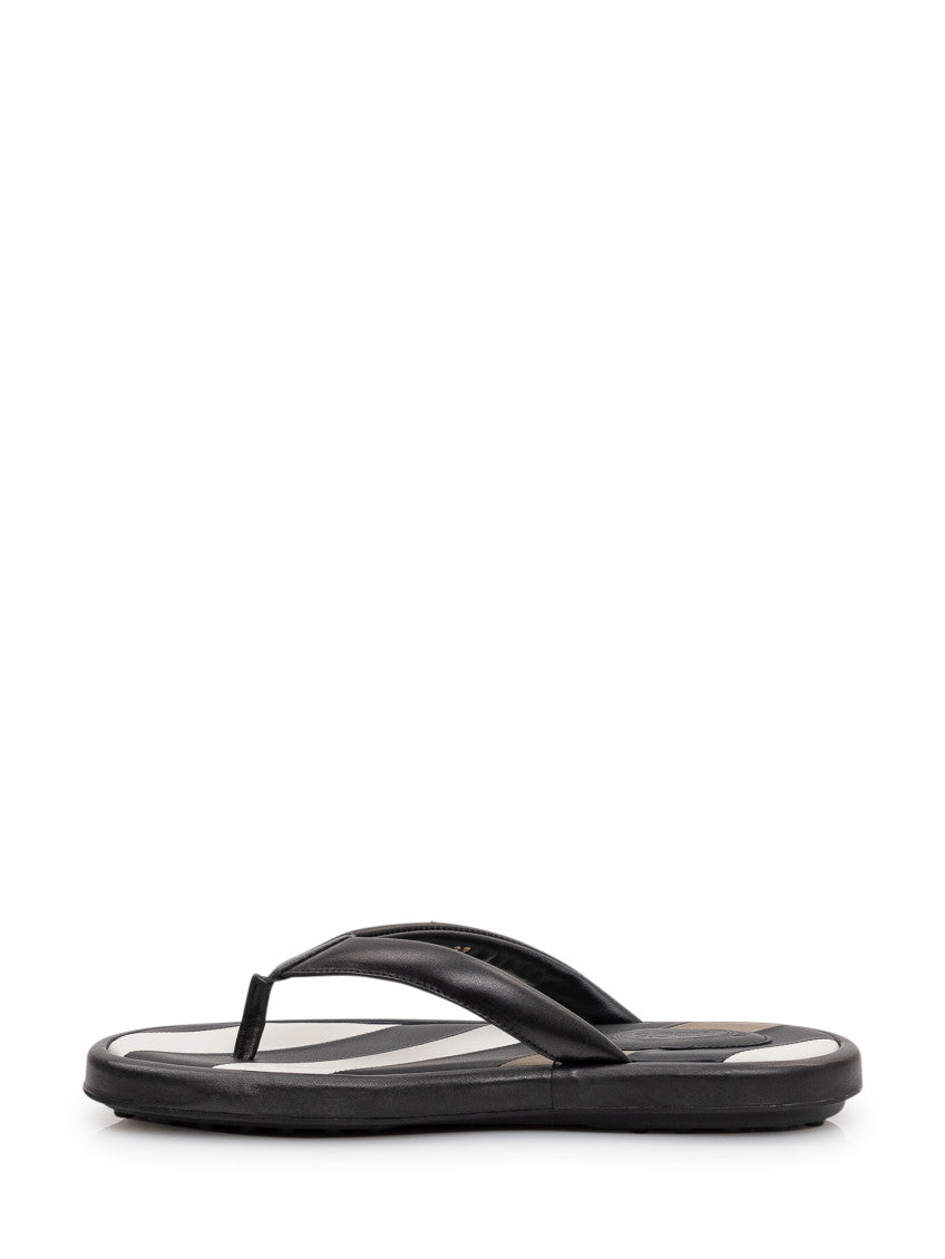 Black Logo Slippers 4