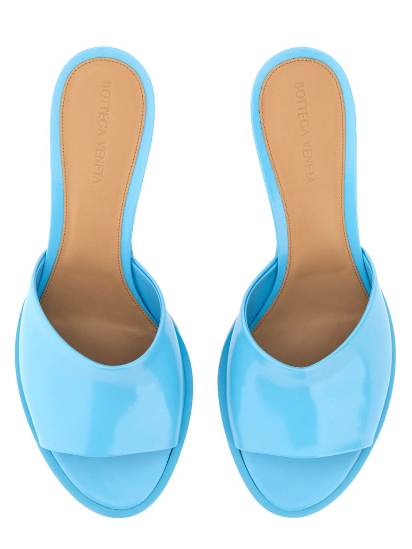 Blue Slip On Heels 3
