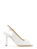 White Quilted Pumps 1