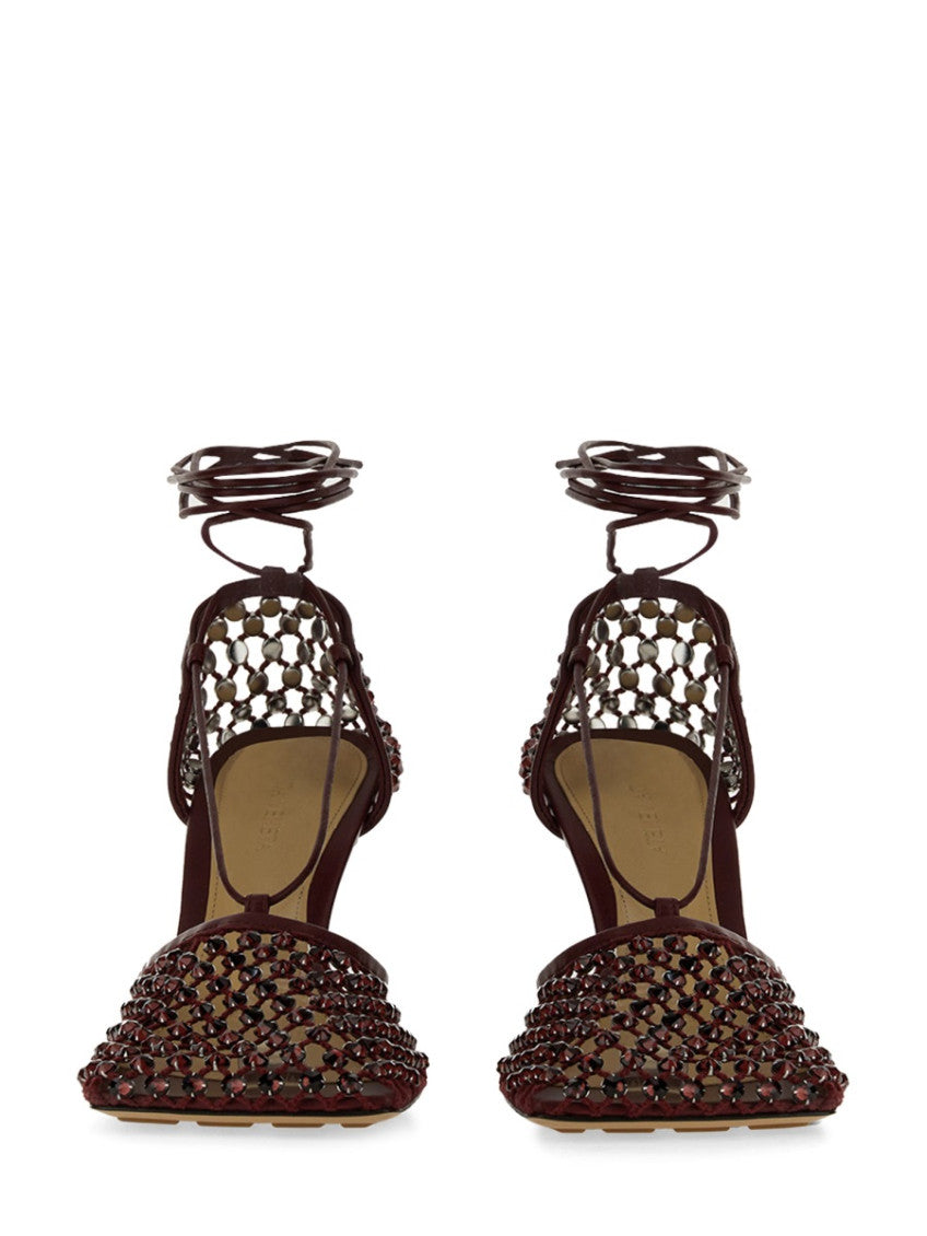 Maroon Embellished Pumps 2