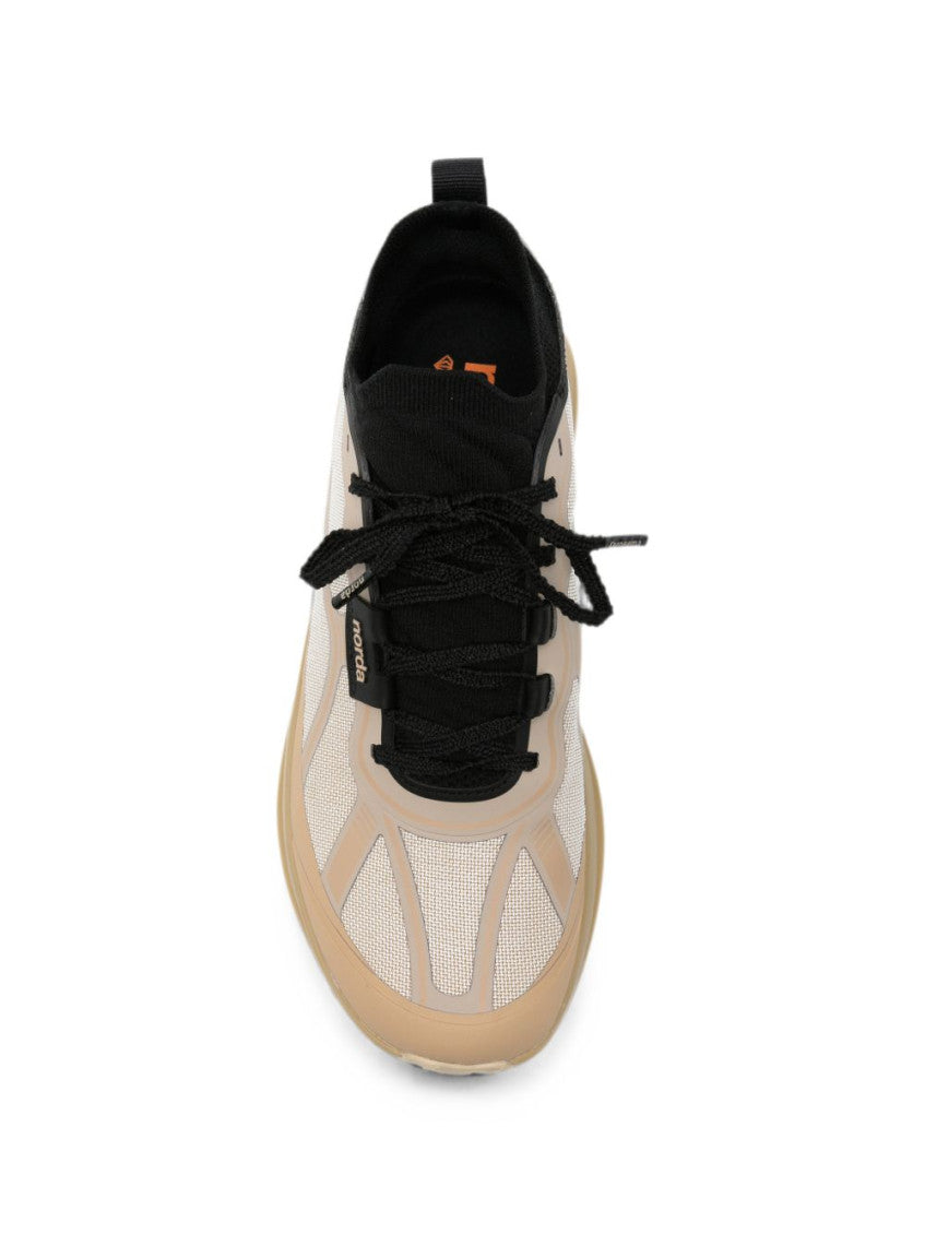 Beige Lace-up Sneakers 2