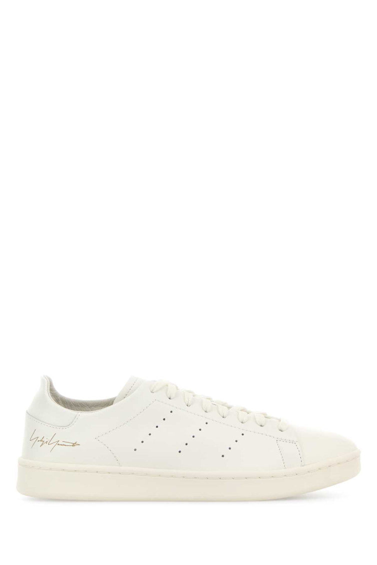 White Leather Smith Sneakers 1