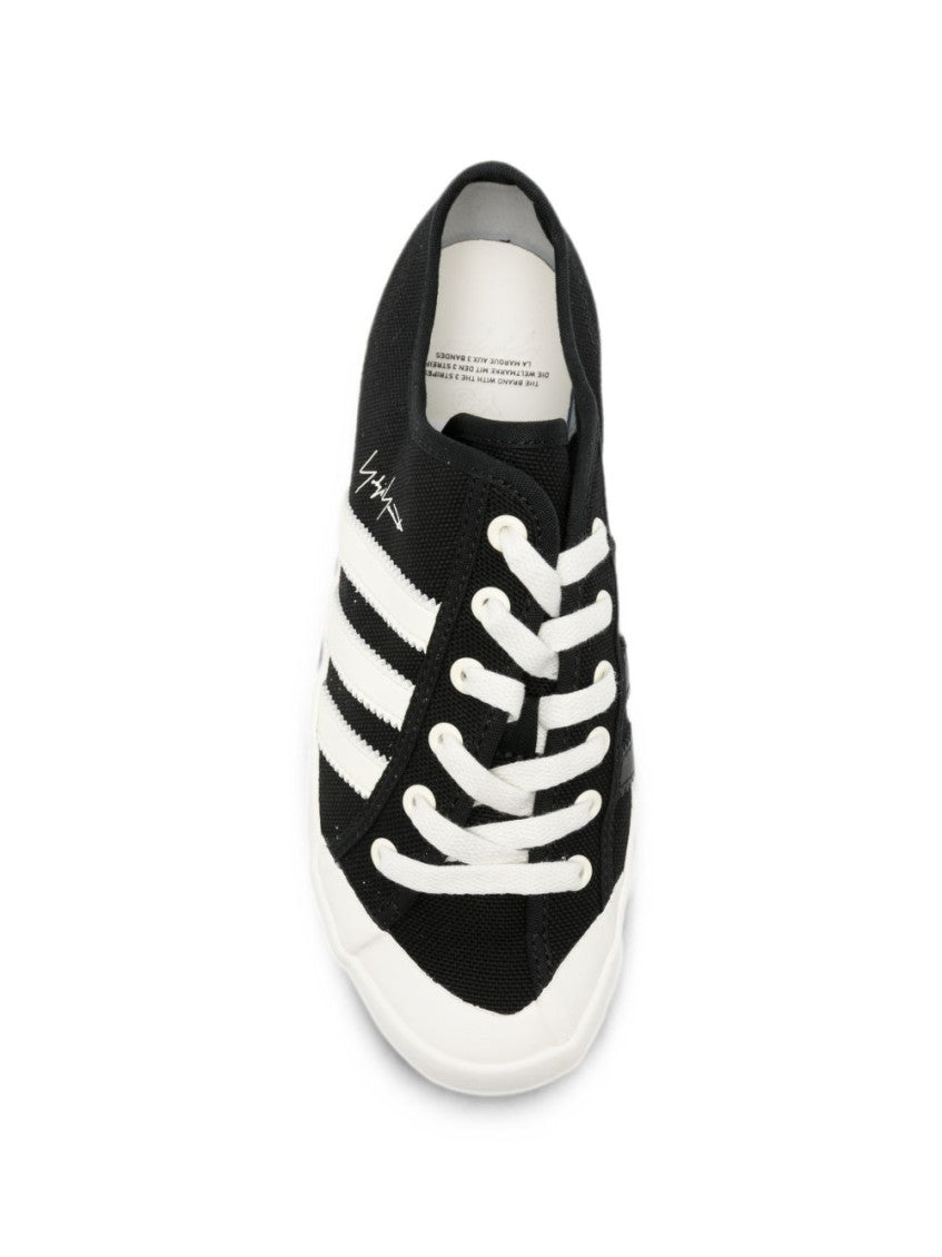 BlackWhite Logo Sneakers 3