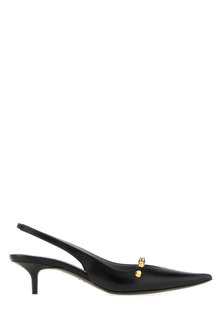 Black Slingback Pumps 1