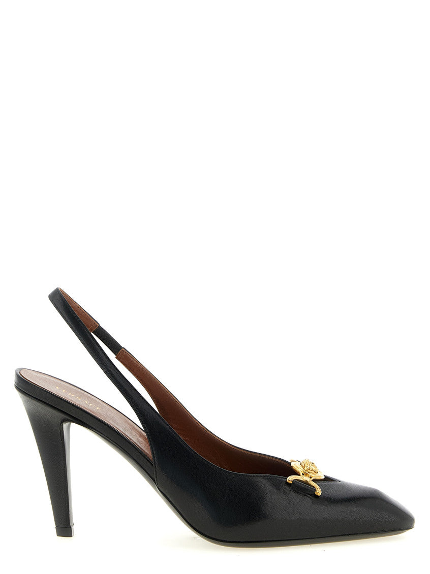 Black Leather Pumps 1
