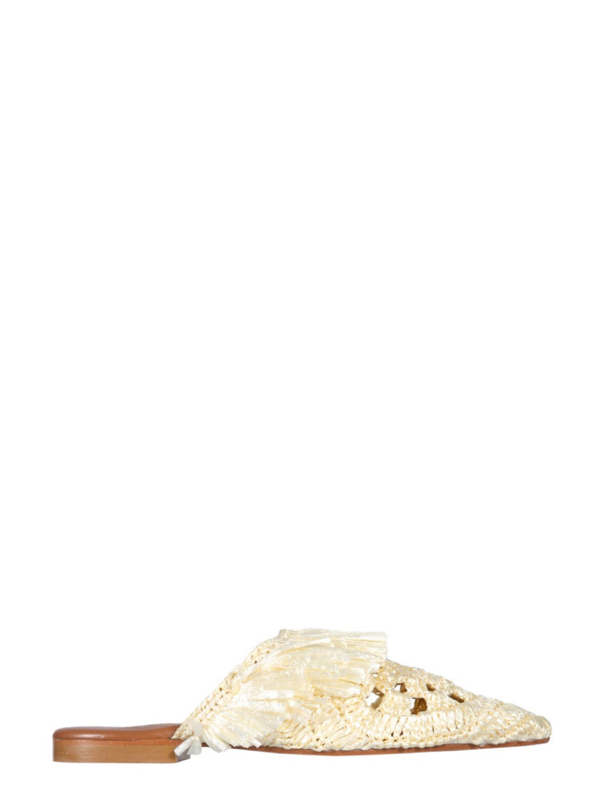 White Slip-on Sandals 1
