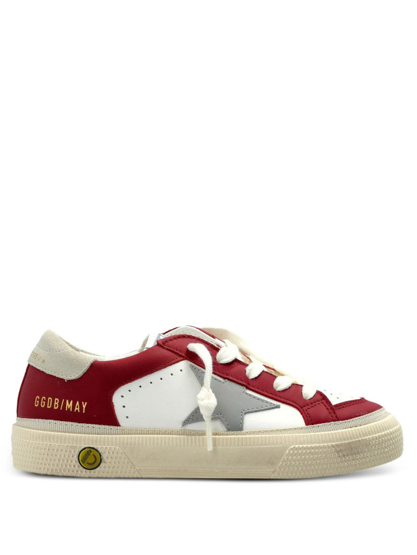 White Color Block Sneakers 1