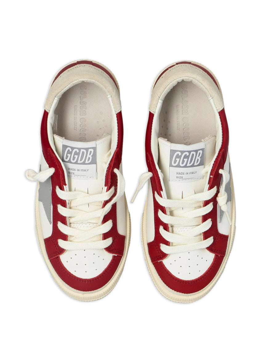 White Color Block Sneakers 4