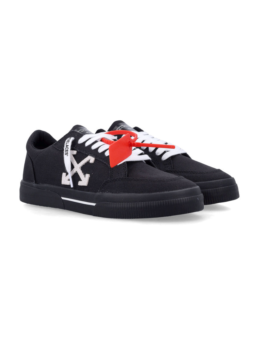 Black Logo Vulcanized Sneakers 3