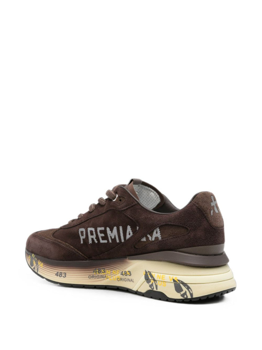 Brown Lace-up Sneakers 2