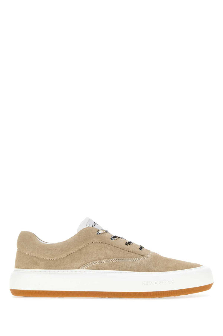 Beige Lace-up Sneakers 1