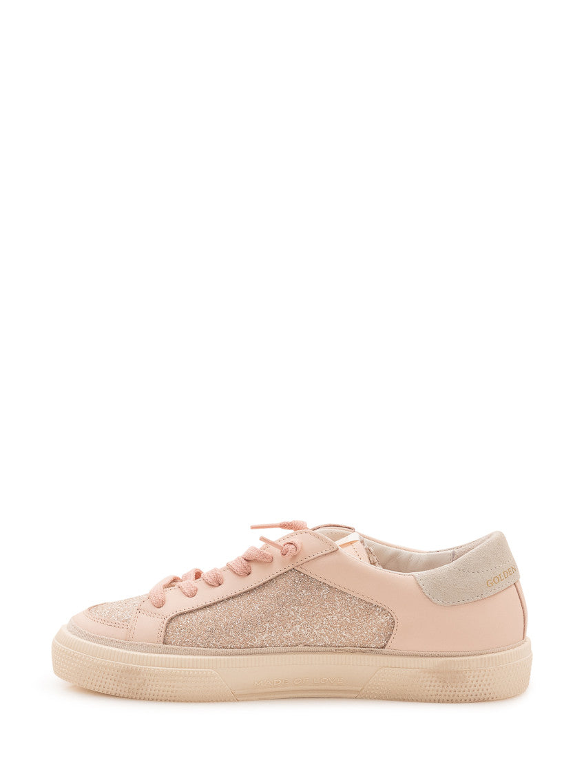 Pink Embellished Sneakers 4