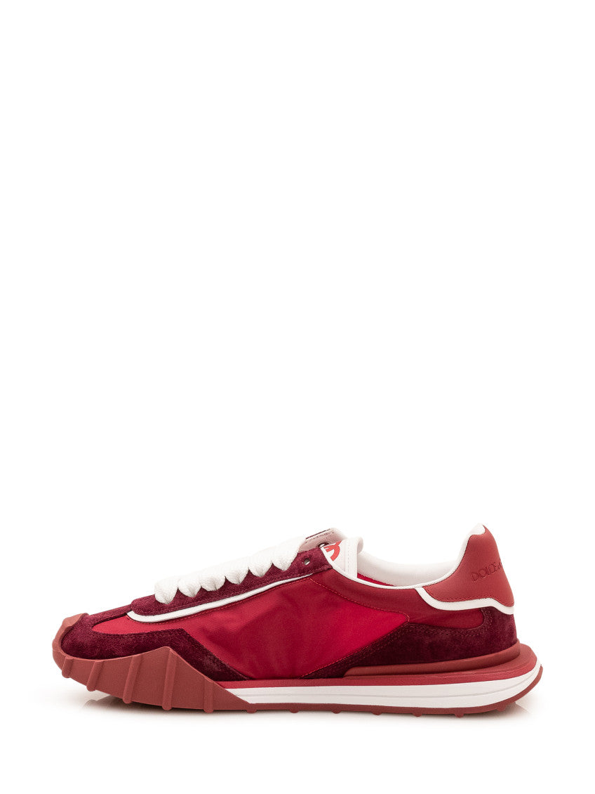 Burgundy Logo Sneakers 4
