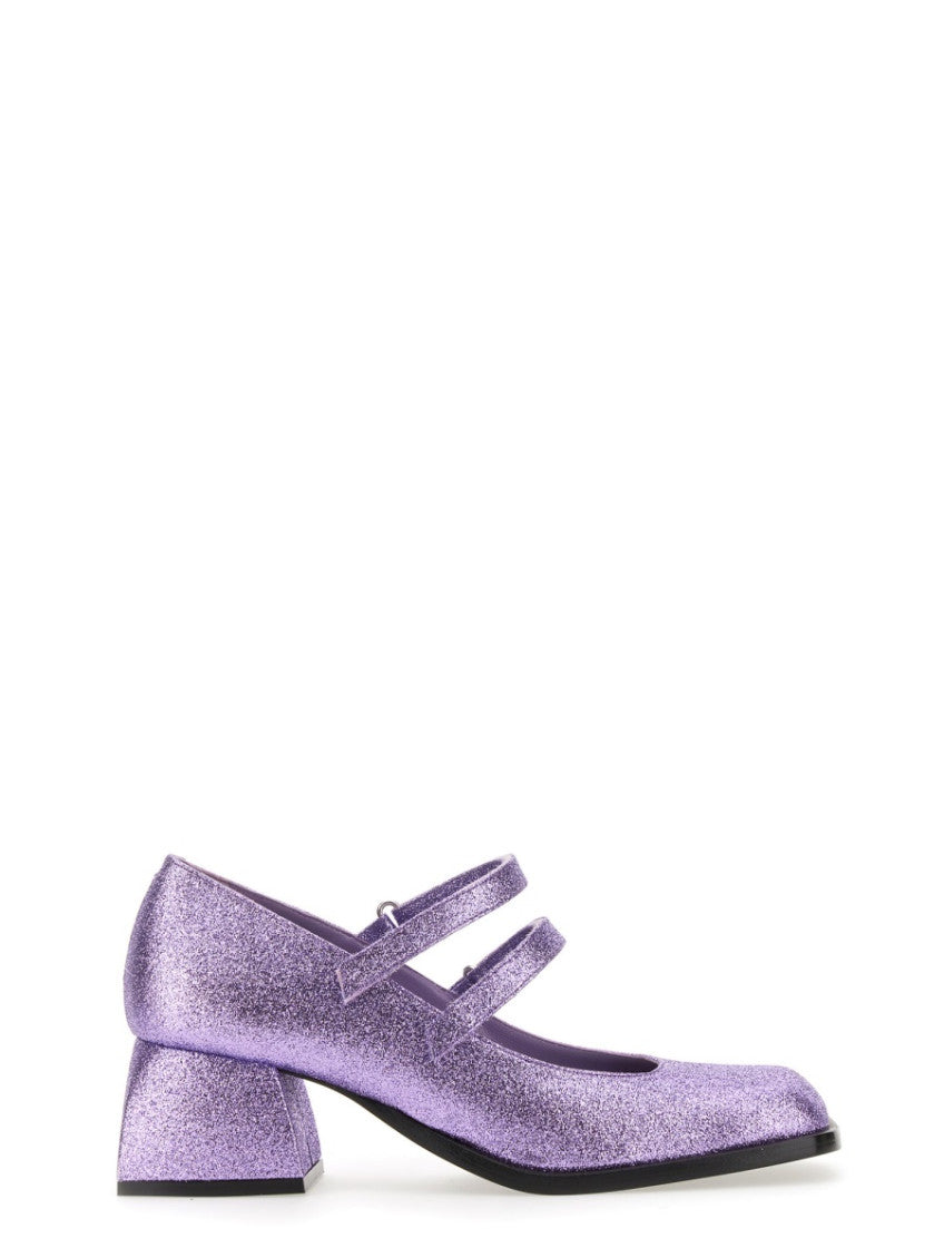 Purple Embellished Pumps 1