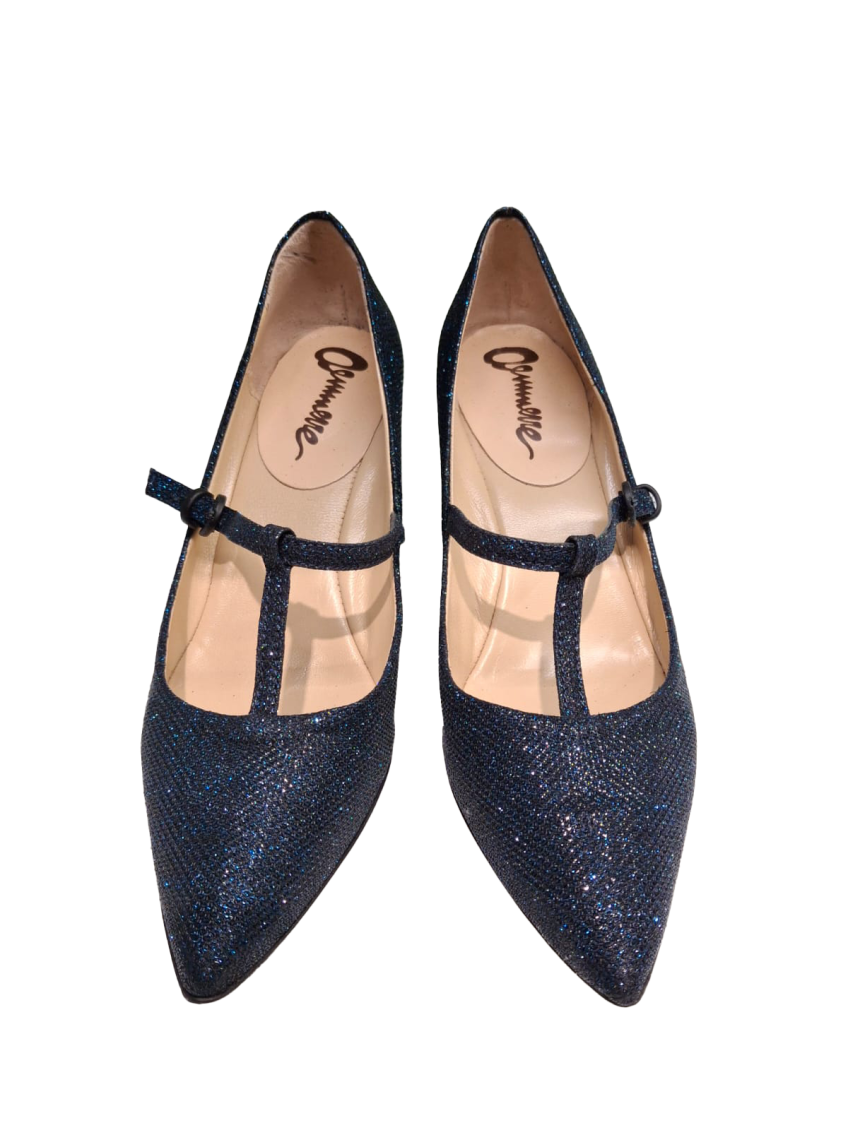 Blue Pointed-toe Pumps 3